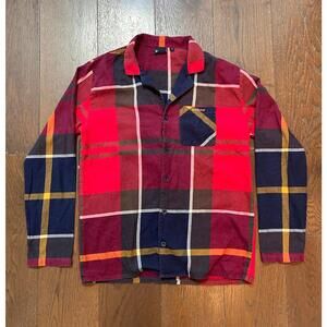 Vintage Rare Barbour Men's Flannel Button-Up Shirt Size Small